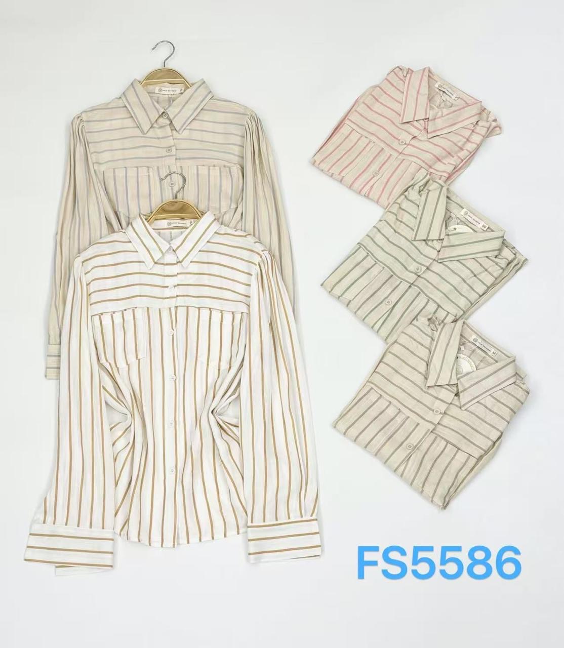 FS5586 Blusa Listrada Linho